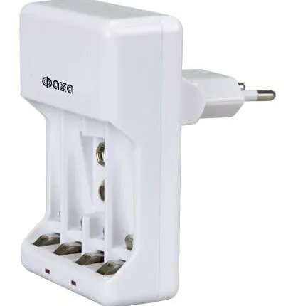 Фото №0 Устройство зарядное B-55A Ni-Cd/Ni-MH (4хAA/4хAAA/1х9В "Крона") индикатор зарядки складывающ. вилка ФАZА 2858696