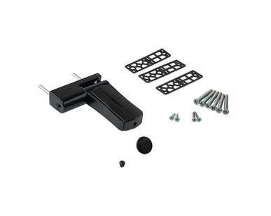 фото Петля дверная регулируемая Elementis 3-D 110мм (14-19,5 мм) на 120 кг, черная RAL9005