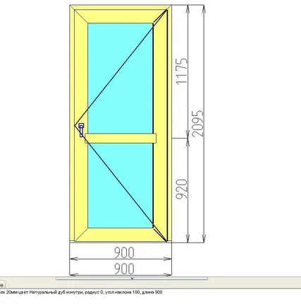 Фото №0 Дверь с ламинацией натуральный дуб плюс тонировка 900х2095