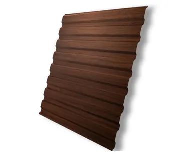 фото Профнастил С20А 0,45 Print Elite Choco Wood