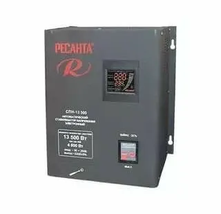 фото Стабилизатор СПН-13500 1ф 13.5кВт 90-260В IP20 пониж. напр. Ресанта 63/6/28