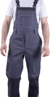 фото Полукомбинезон ТУРБО SAFETY летний, серый-т.серый