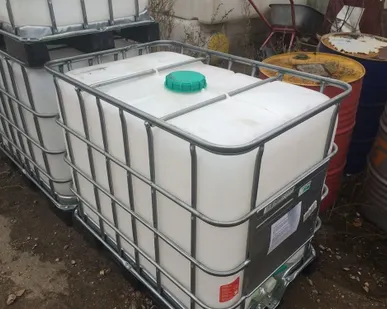фото Еврокуб, 640 л, б/у, из-под пищевых продуктов, на пластиковом поддоне
