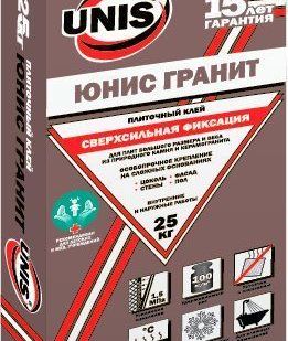 фото Клей для плиток ЮНИС-Плюс