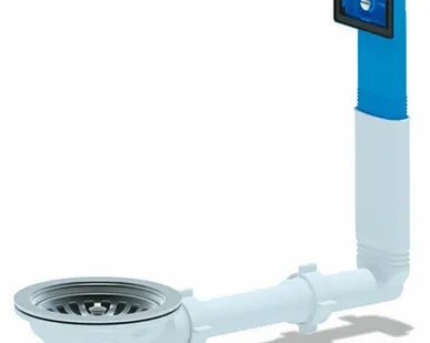 фото Перелив 40 для мойки 3 1/2 прямоугольный (N305) Анипласт