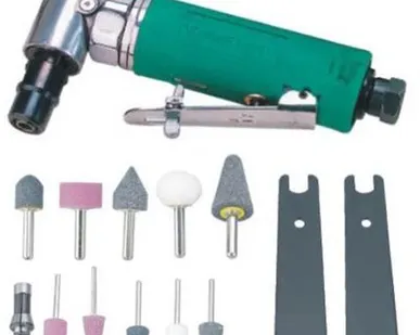 фото JAG-0913RMK Jonnesway Бормашинка пневм 155 мм. угловая, с насадками патрон