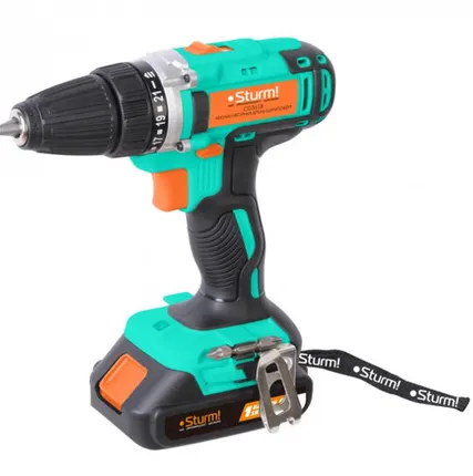 Фото №0 CD3618 Дрель аккумуляторная Sturm, 18 В, 1BatterySystem, 2 акк., 2,0 Ач, кейс