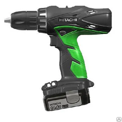 Фото №0 Аккум.дрель HITACHI DS14DCL-RC 14.4В 2x1.5Ач LiION 10мм 0-450/1250об/мин
