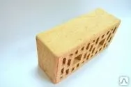 фото Кирпич КРЕМОВЫЙ Риф с фаской пустотелый