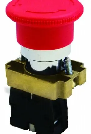 Фото №0 Кнопка BS542 красный аварийная с фиксацией поворотная 'Грибок' TDM
