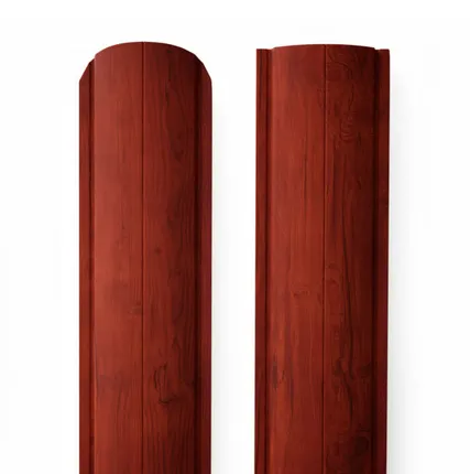 Фото №0 Евроштакетник металлический под дерево АНТИЧНЫЙ ДУБ Rondo 129