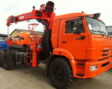 фото КАМАЗ 44108 с КМУ Kanglim KS 1256 G-2 Седельный тягач