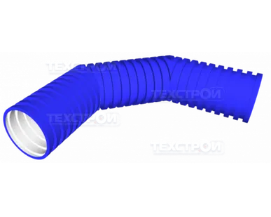 фото Отвод ПП 90° SN8 ID 1000 гофрированный без раструба