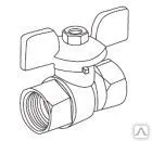 Фото №0 Шаровый кран латунный, резьбы вн - вн, ручка бабочка 1/2"