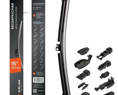 фото AIRLINE AWB-BK-380 Щетка стеклоочистителя бескаркасная