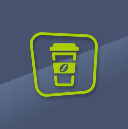 Фото №0 Наклейка «Coffee to go / Кофе с собой»