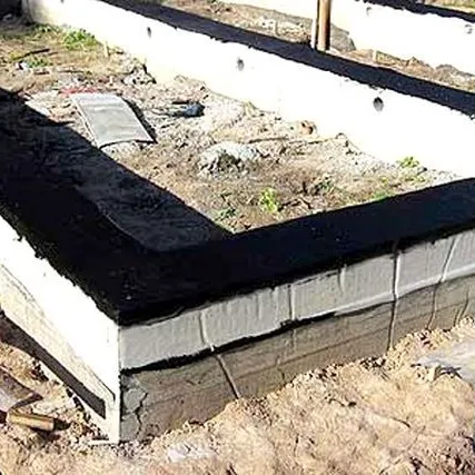 Фото №0 Горизонтальная гидроизоляция фундаментов рубероидом в два слоя