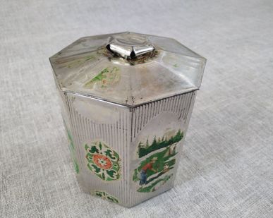 фото Банка из под чая. Жестяная. СССР.