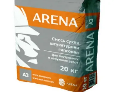 фото Штукатурка Arena A3 белая 25 кг