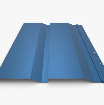 Фото №0 Сайдинг Металлический сайдинг «Корабельная доска» Premium, 0.5 мм RAL 5015, Небесно-синий