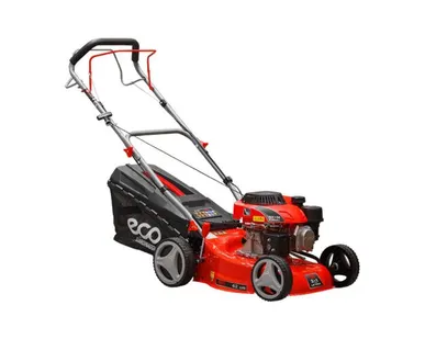 фото Газонокосилка бензиновая ECO LG-434 самоходная (3.5 л.с., шир. 42 см, самоходная, мульчир., стальн. корпус, травосборник 45 л)