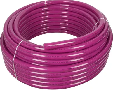 фото Труба PEXa 20*2.8 REHAU RAUTITAN Pink PLUS (120 м) лиловая с кислородным барьером