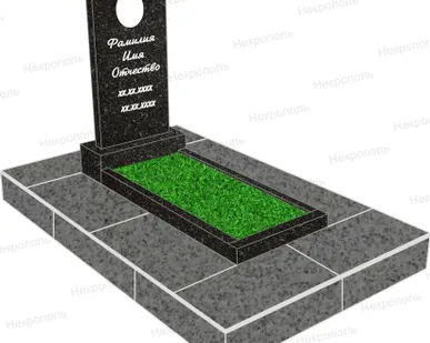 фото Готовое предложение на памятник из черного гранита