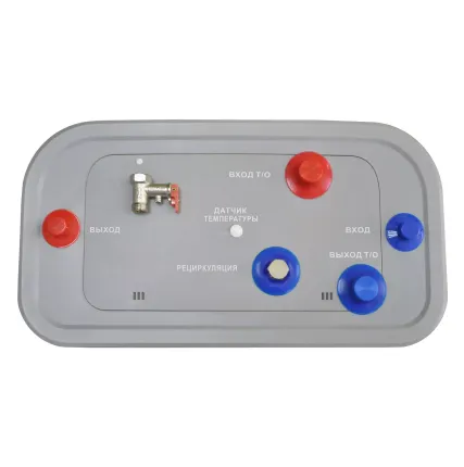 Фото №1 Бойлер косвенного нагрева плоский 120л Hugard HRE с рециркуляцией