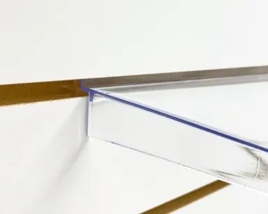 фото Полка 590х240мм с опорами, на экономпанель, акрил