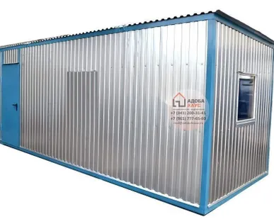 фото Вагончик бытовка строительная 6 x 2,45 м