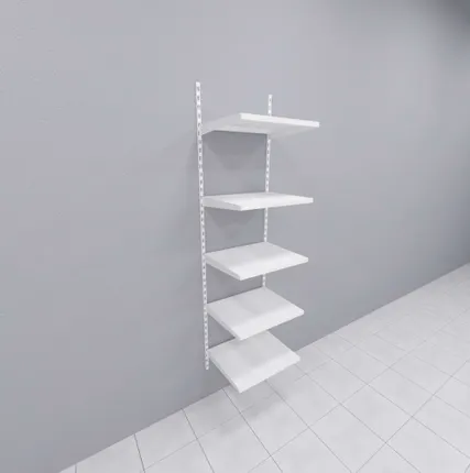 Фото №0 Стеллаж настенный H-2250 мм 5 полок 600х500 мм.