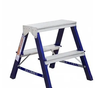 фото Стремянка двухсторонняя стальная 2 ступени