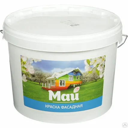 Фото №0 Краска акриловая МАЙ фасадная, 7 кг