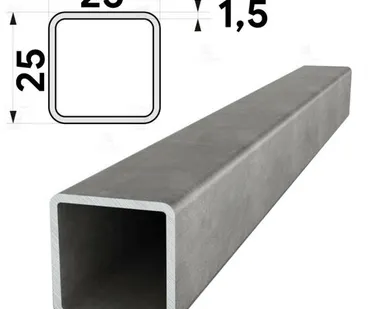 фото Труба профильная 25х25мм стенка 1,5мм длина 6 метров