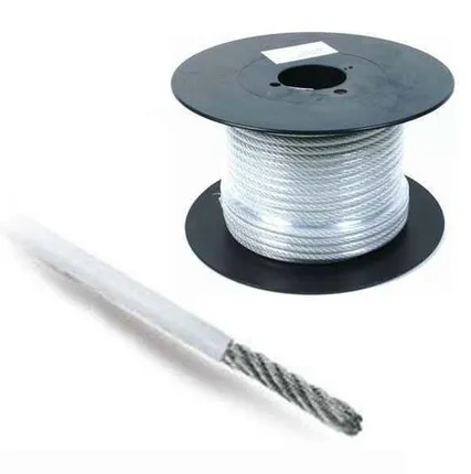 Фото №0 Трос стальной в ПВХ изоляции 3/4мм (РФ)