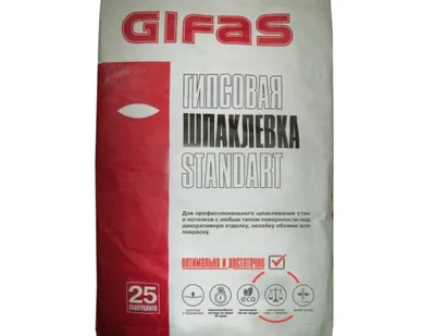 фото Шпаклевка гипсовая Gifas Standart, 25кг