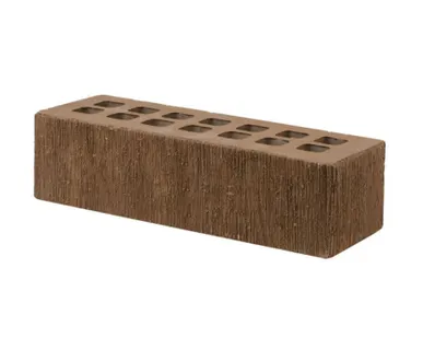 фото Кирпич лицевой керамический «Темно-коричневый» «Бархат» пустотелый Евро 0.7НФ