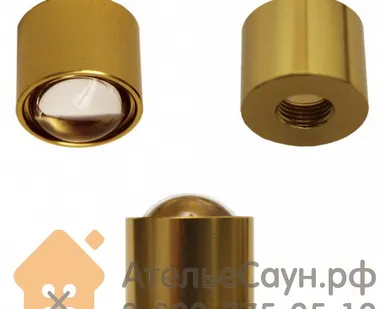 фото Линза Cariitti CR-18 (1538006, золото, D монтаж. отв. = 8.5 мм, D внешний = 18 мм)