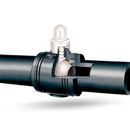 Фото №0 Кран ПНД шаровый Polytec