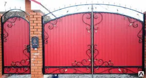 Фото №0 Ворота из профнастила