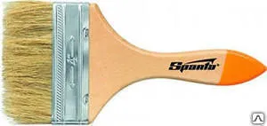 Фото №0 Кисть плоская Slimline 3, натуральная щетина, деревянная ручка