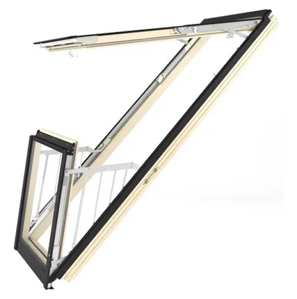 Фото №0 Окно-балкон Fakro FGH-V P2 Galeria 94х255 см