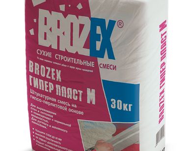 фото Гипсовая штукатурка ГиперПласт-М  "СТАРТ", Brozex