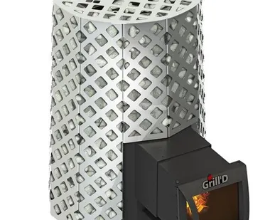 фото Печь дровяная Grill D Violet Steel Romb Long Pro