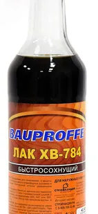 фото Лак BAUPROFFE Лак мебельный BAUPROFFE ХВ-784 Бесцветный 0,5 л