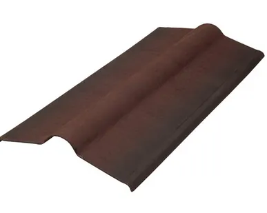 фото Конек черепица Ондулин коричневый