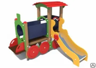 фото Горка паровозик. Габаритные размеры: 2400х2300х1900