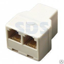 фото Телефонный двойник (гнездо-2 гнезда) 6Р-4С Rexant 03-0032