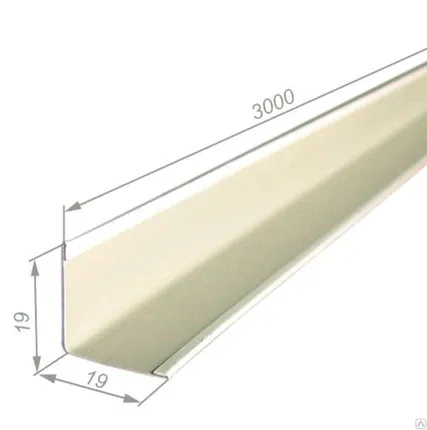 Фото №0 Уголок Армстронг 19х19 белый 3м