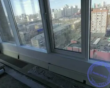 фото Панорамные окна с установкой каменных подоконников